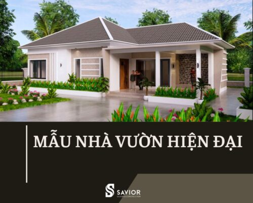 Mẫu nhà vườn hiện đại đẹp