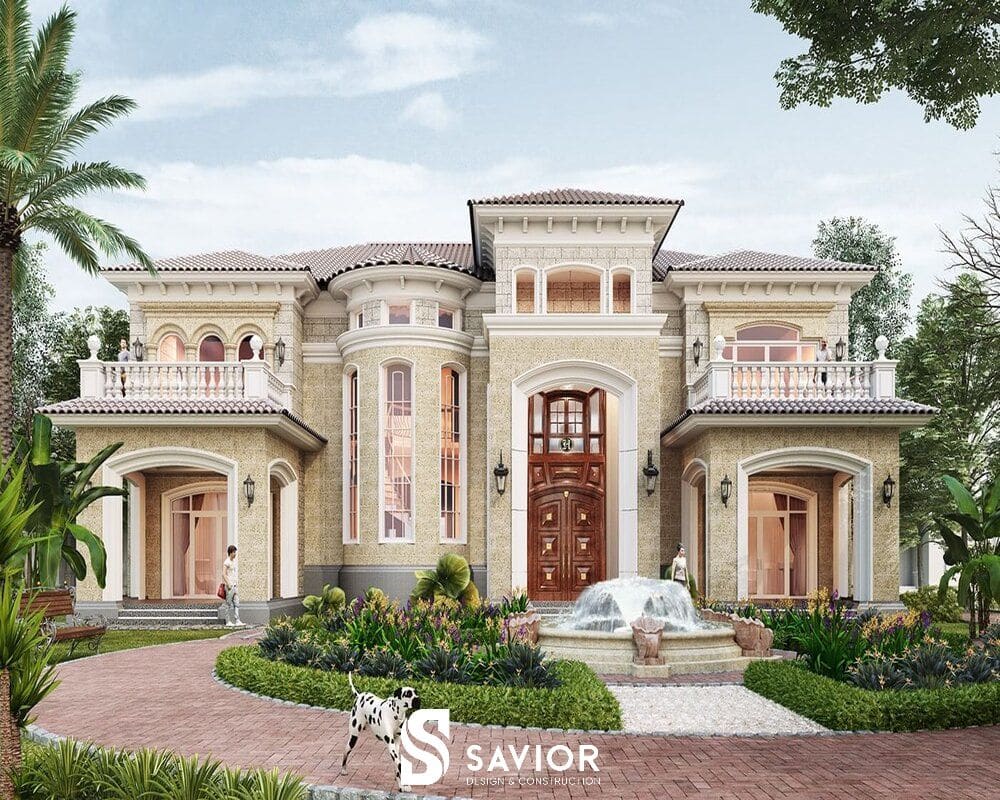 Mê mẩn trước vẻ đẹp của biệt thự nhà vườn hiện đại phong cách Pháp