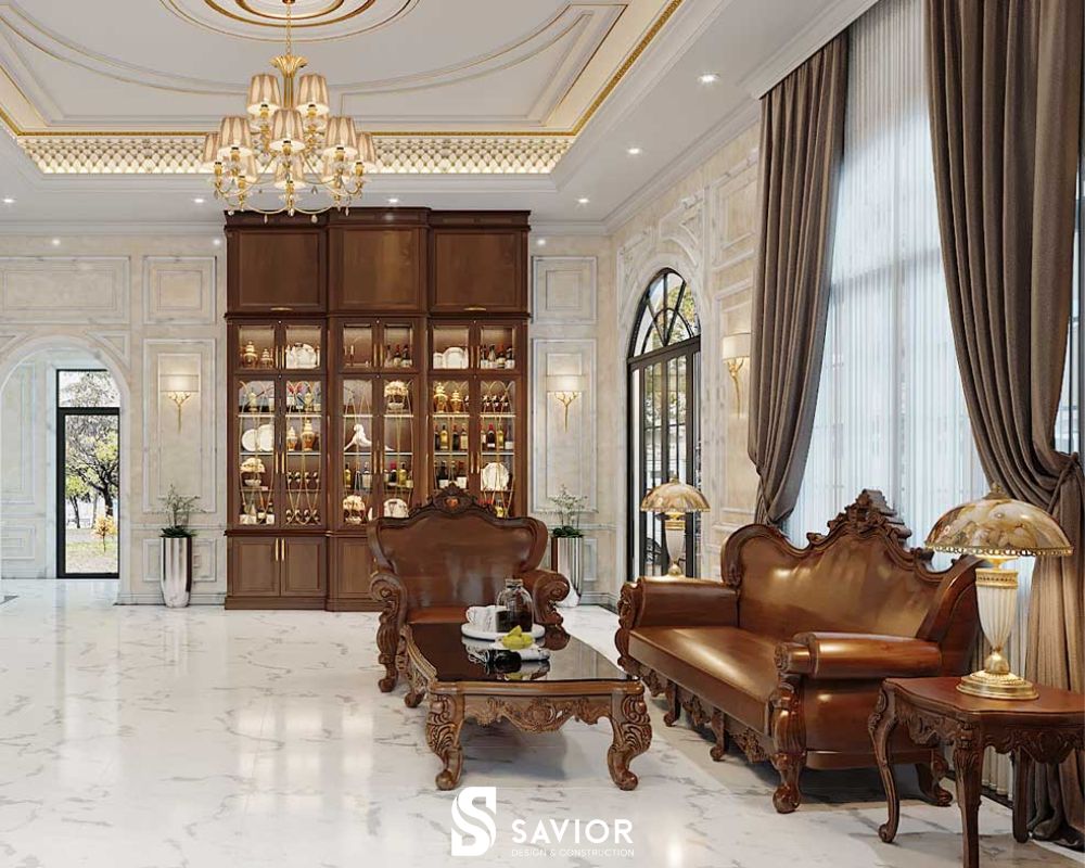 Tổng hợp thiết kế nhà phố mặt tiền 7m hiện đại, đa công năng 3 Nội thất sang trọng của nhà phố mặt tiền 7m