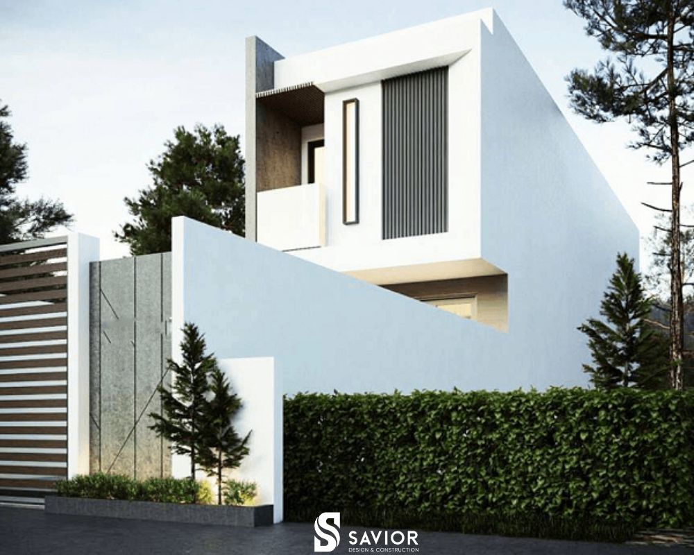 Cập nhật 7 phong cách thiết kế nhà phố 5x20 hiện đại, dẫn đầu xu hướng 12 Nhà phố đẹp 5x20 màu trắng tinh khiết