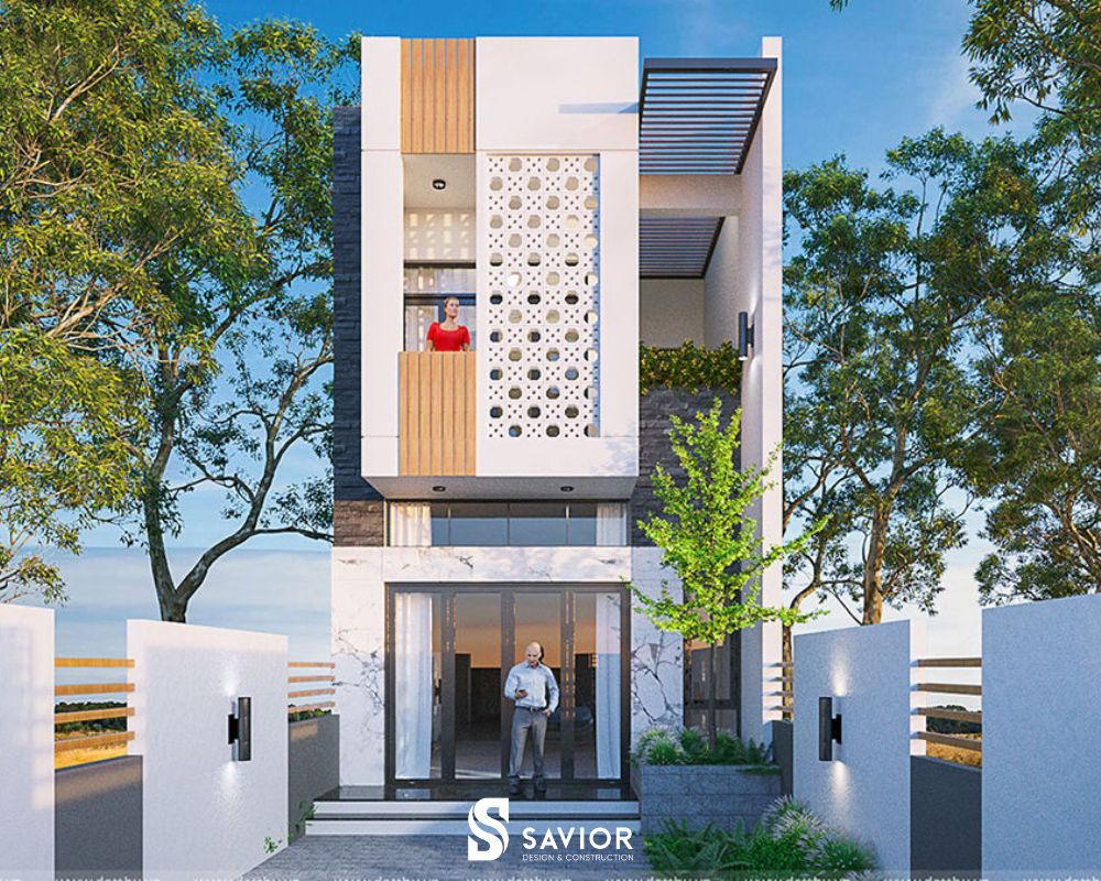 Cập nhật 7 phong cách thiết kế nhà phố 5x20 hiện đại, dẫn đầu xu hướng 7 Thiết kế nhà 5x20 với cây xanh