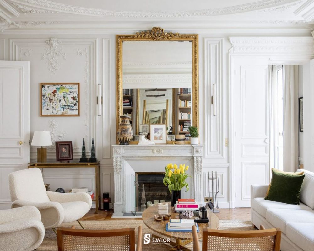 Nằm lòng 7 nguyên tắc "bất dịch" khi thiết kế nội thất biệt thự cổ điển 14 Bạn có thể linh hoạt sử dụng các đồ nội thất có chất lượng khác nhau