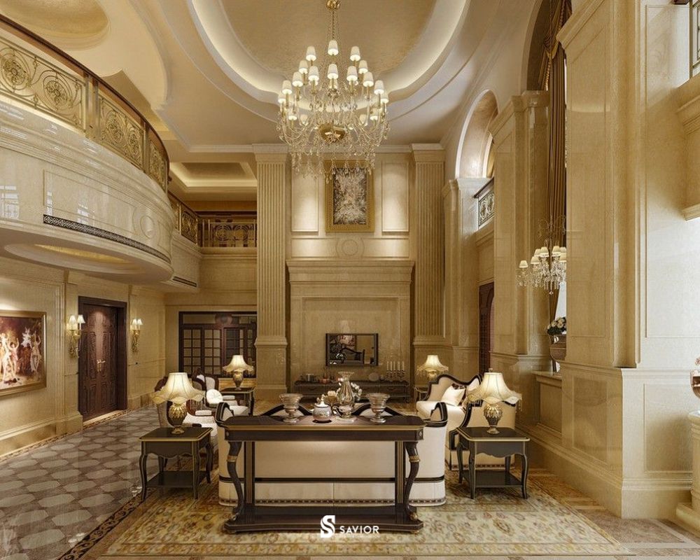 Nằm lòng 7 nguyên tắc "bất dịch" khi thiết kế nội thất biệt thự cổ điển 4 Tạo tính cân bằng trong thiết kế nội thất biệt thự cổ điển