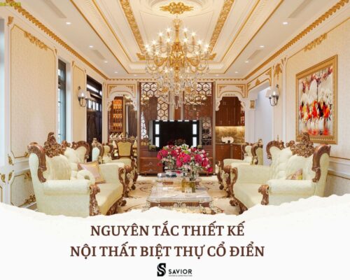 Thiết kế nội thất biệt thự cổ điển