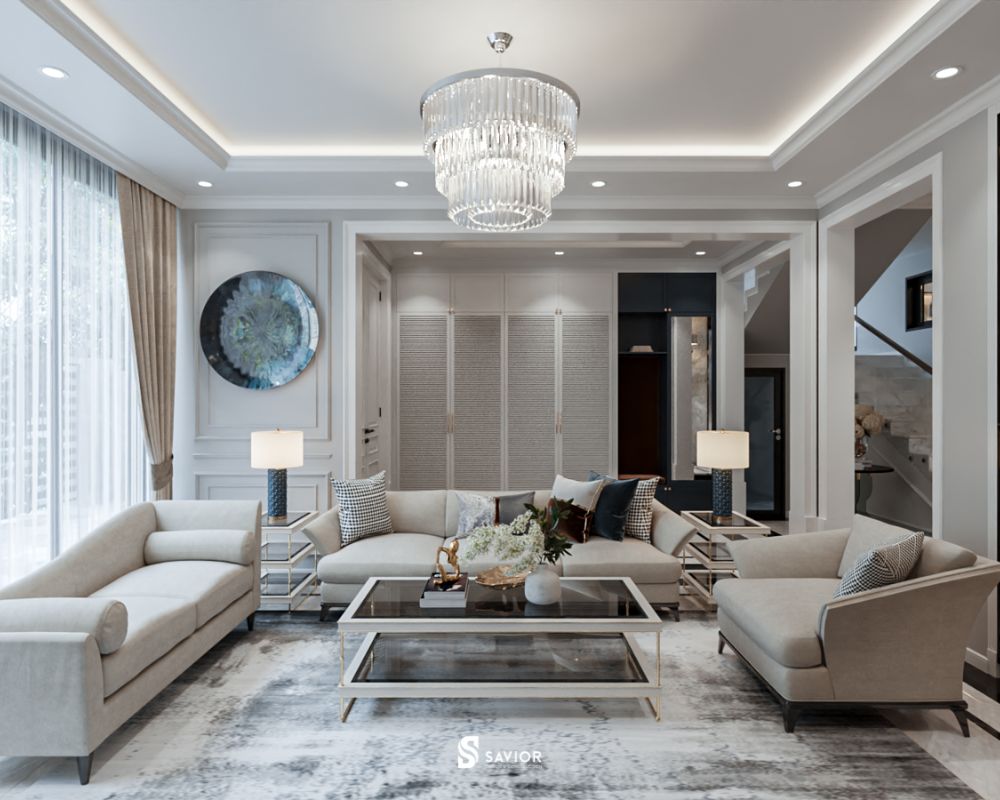 Nằm lòng 7 nguyên tắc "bất dịch" khi thiết kế nội thất biệt thự cổ điển 8 Tạo điểm nhấn tối giản cho ngôi biệt thự