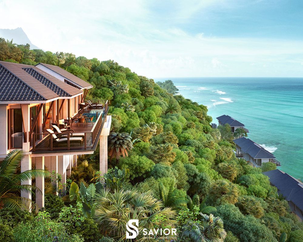 5 yếu tố tạo nên thiết kế nội thất biệt thự nghỉ dưỡng ấn tượng 11 Biệt thự gần biển trong lành, lãng mạn