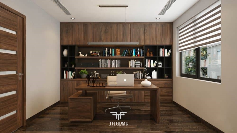 Top mẫu bàn làm việc gỗ óc chó hiện đại, ấn tượng 2024 16 Kiểu dáng bàn làm việc sáng tạo, ấn tượng