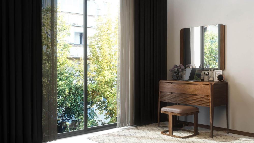 30+ Mẫu bàn trang điểm gỗ óc chó hiện đại cập nhật mới nhất 2024 25 Bàn trang điểm retro bằng gỗ óc chó