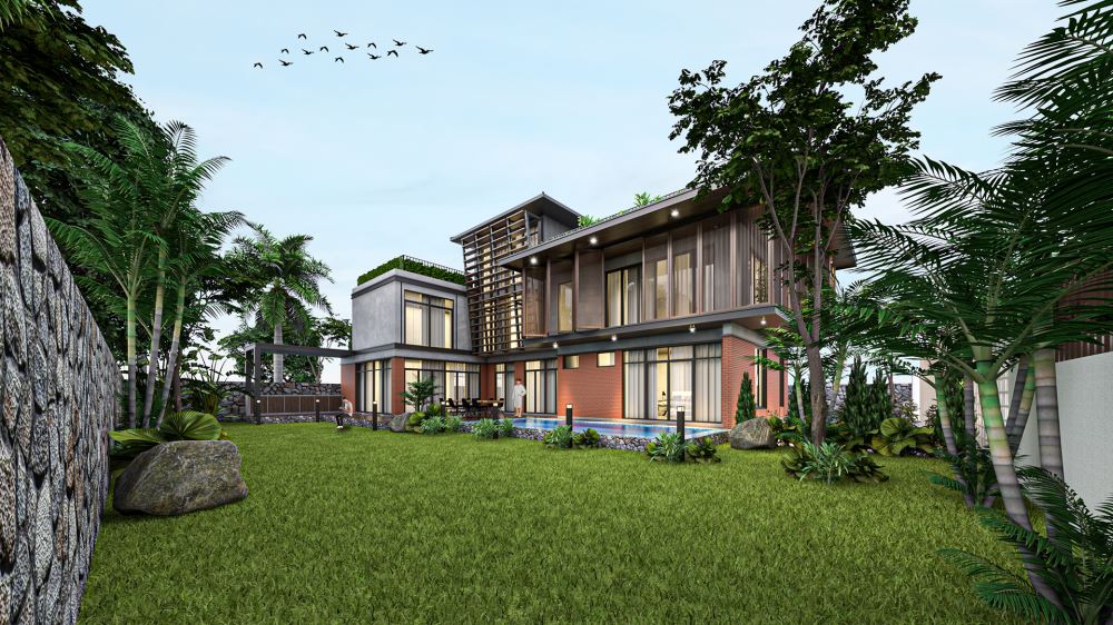 Không gian xanh là một trong những xu hướng nổi trội khi xây dựng biệt thự