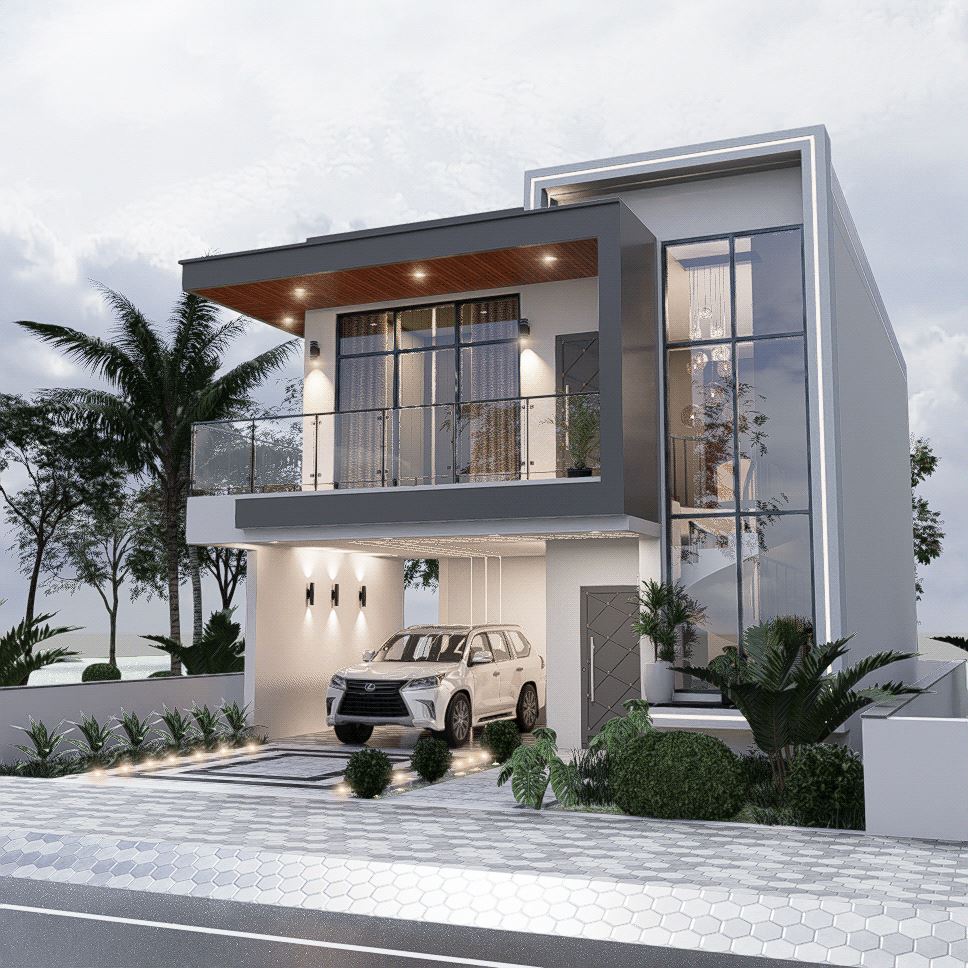 Sử dụng nhiều chất liệu gương tính tăng tính hiện đại cho căn nhà